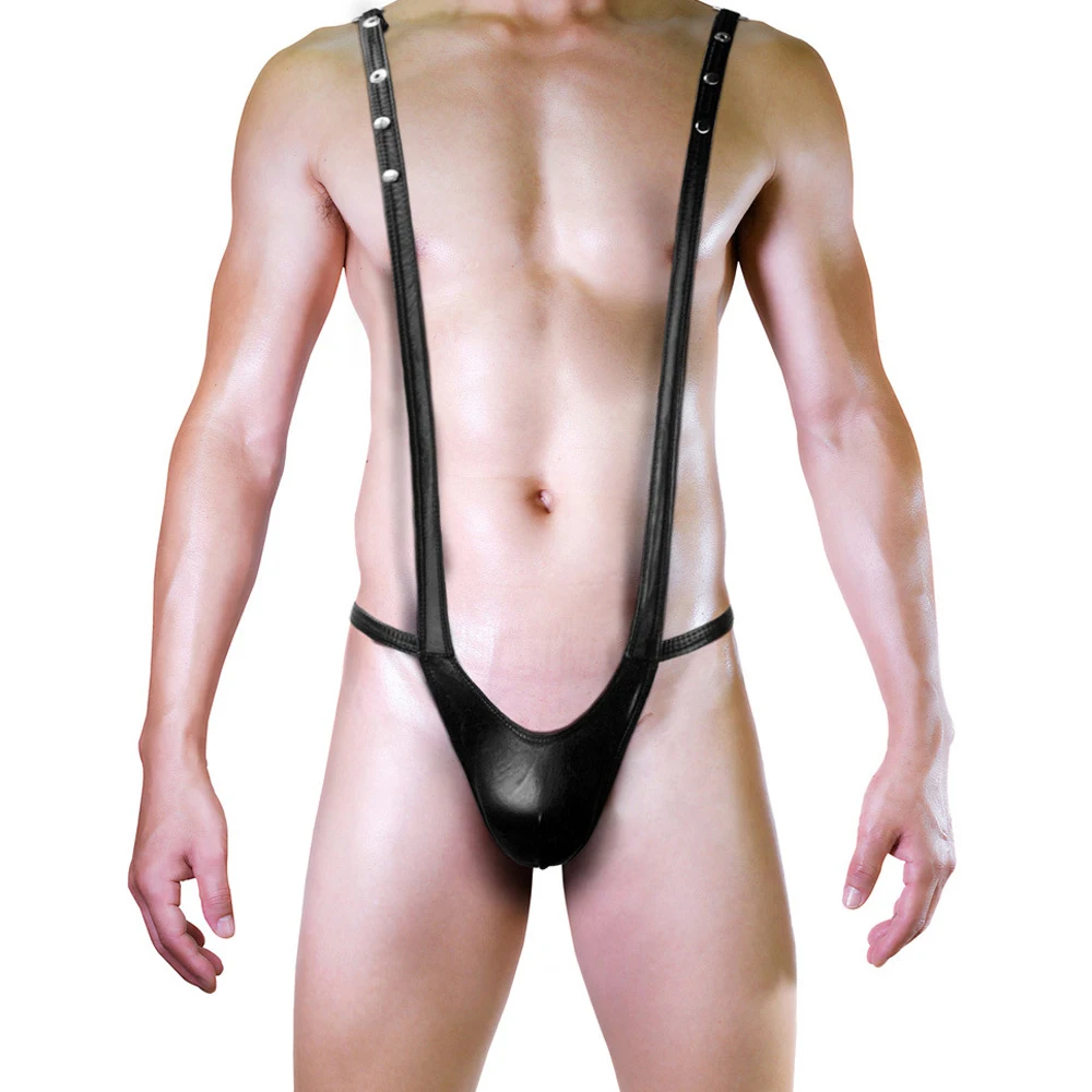 Men PU Leather Bodysuit Adjustable Oil Shiny Lingerie T-back Bulge Pouch Thong Y-Shaped Suspender Underwear Solid Nightwear
Men PU Leather Bodysuit Adjustable Oil Shiny Lingerie T-back Bulge Pouch Thong Y-Shaped Suspender Underwear Solid Nightwear