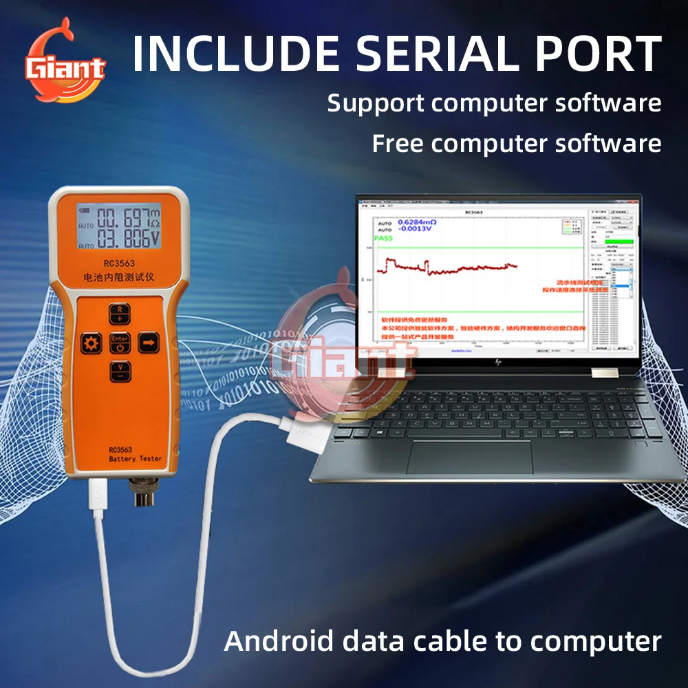 High-end Probe RC3563 High-precision Internal Resistance Detector True Four-wire AC Lithium Lead Acid Lithium Car Battery Tester
High-end Probe RC3563 High-precision Internal Resistance Detector True Four-wire AC Lithium Lead Acid Lithium Car Battery Tester