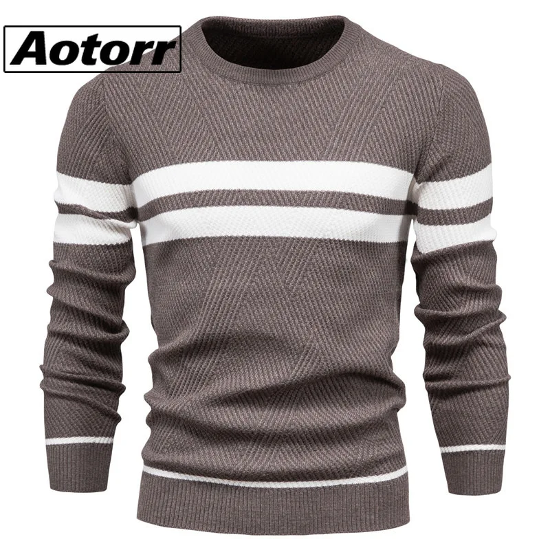 Men's Wool Pullover Knitted Sweater Casual Soft Touch Warm Comfortable Top Striped Color Block Round Neck Men Sweaters Euro Size
Men's Wool Pullover Knitted Sweater Casual Soft Touch Warm Comfortable Top Striped Color Block Round Neck Men Sweaters Euro Size