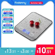 Rodanny Digital Kitchen Scale LCD Display Precise Stainless Steel Food For Cooking Baking Weighing Electronic Rodanny Digital Kitchen Scale LCD Display Precise Stainless Steel Food For Cooking Baking Weighing Electronic
