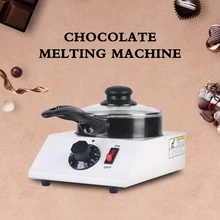 ITOP Chocolate Melting Machine Small Electric Tempering Cylinder Melter Ceramic Non-Stick Pot Pan 40W 220V 110V (Single Pan)