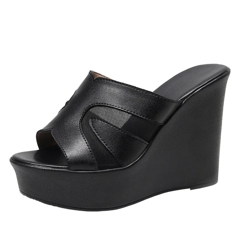 Plus Size 33-43 Fashion Mesh Soft Leather Wedges Shoes Women's Platform Slippers Summer 2023 High Heels Slides for Office Beach
Plus Size 33-43 Fashion Mesh Soft Leather Wedges Shoes Women's Platform Slippers Summer 2023 High Heels Slides for Office Beach