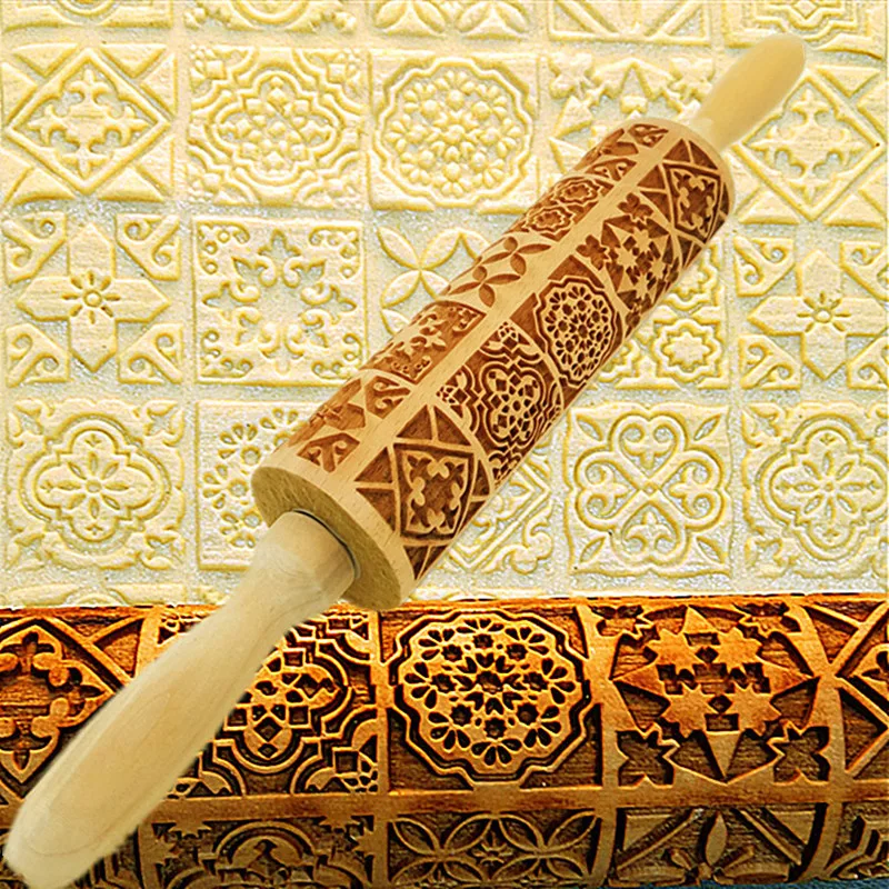 Wooden Rolling Pin Vintage Pattern Christmas Rolling Pins Rock Snowflake Elk Embossing Baking Cookies Biscuit Fondant Roller New
Wooden Rolling Pin Vintage Pattern Christmas Rolling Pins Rock Snowflake Elk Embossing Baking Cookies Biscuit Fondant Roller New