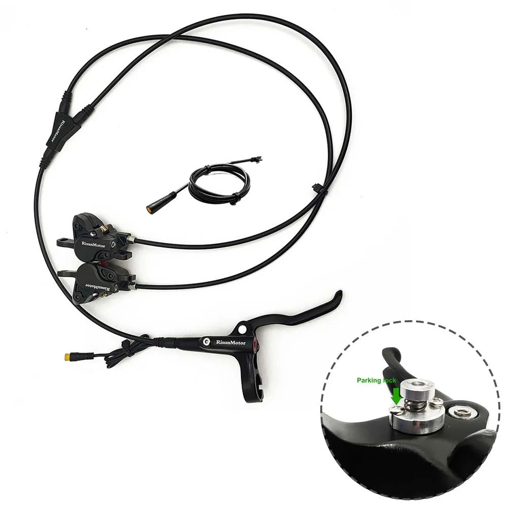 E-bike Disc Brake Kits Press Brake Connector Dual Front Brake Calipers Hydraulic Left & Right Parking Button Quick Release
E-bike Disc Brake Kits Press Brake Connector Dual Front Brake Calipers Hydraulic Left & Right Parking Button Quick Release