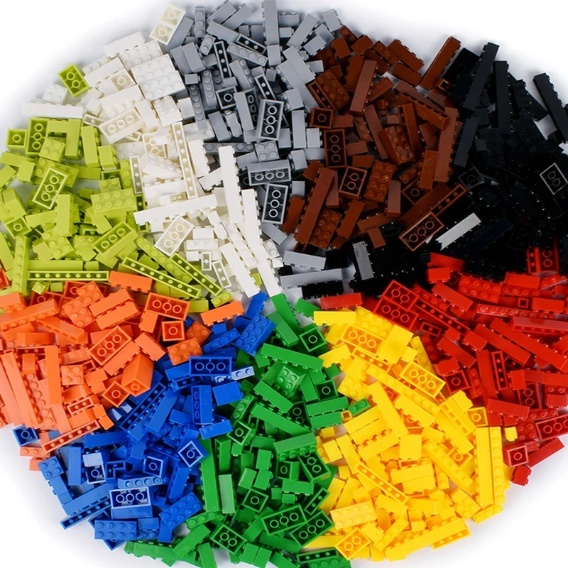 

1000 Pcs Pieces Variety Of Color Classical Parts Creative Kits MOC Designer DIY Building Blocks Ideas Creative Brick Education