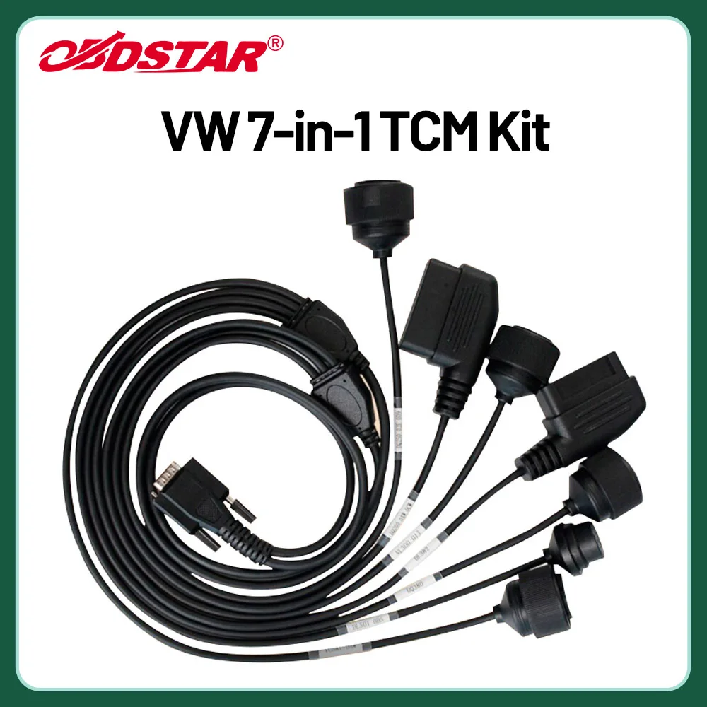 

OBDSTAR 7 in 1 TCM Kit for VW Supports ECU Clone Read / Write MAP Used with OBDSTAR DC706 and Other OBDSTAR Tools
