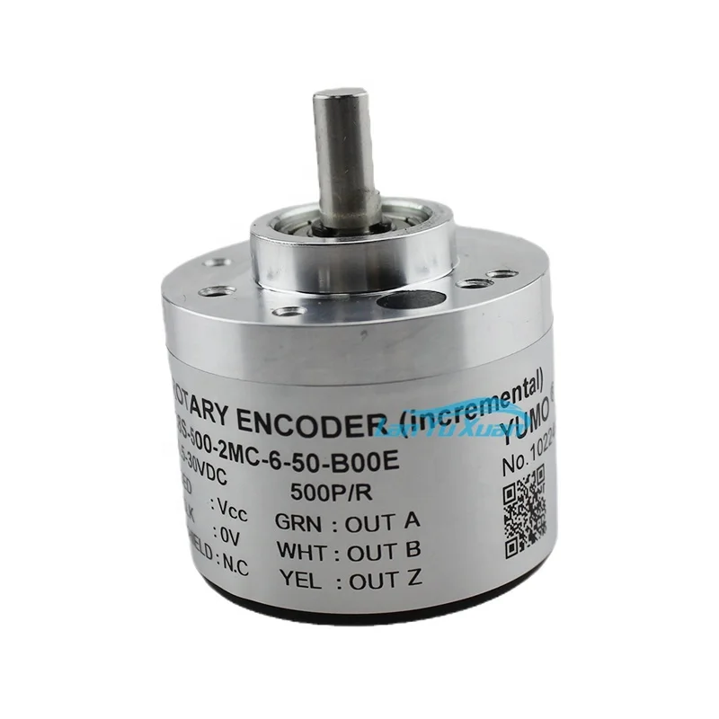 YUMO encoder 38S-500-2MC-6-50-B00E incremental Optical Rotary solid shaft Encoder
YUMO encoder 38S-500-2MC-6-50-B00E incremental Optical Rotary solid shaft Encoder