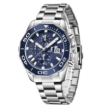 Stainless Steel Strap Quartz Watch Business All-match Gifts for Men Automatic Date Multifunction Dial Wristwatch
Stainless Steel Strap Quartz Watch Business All-match Gifts for Men Automatic Date Multifunction Dial Wristwatch