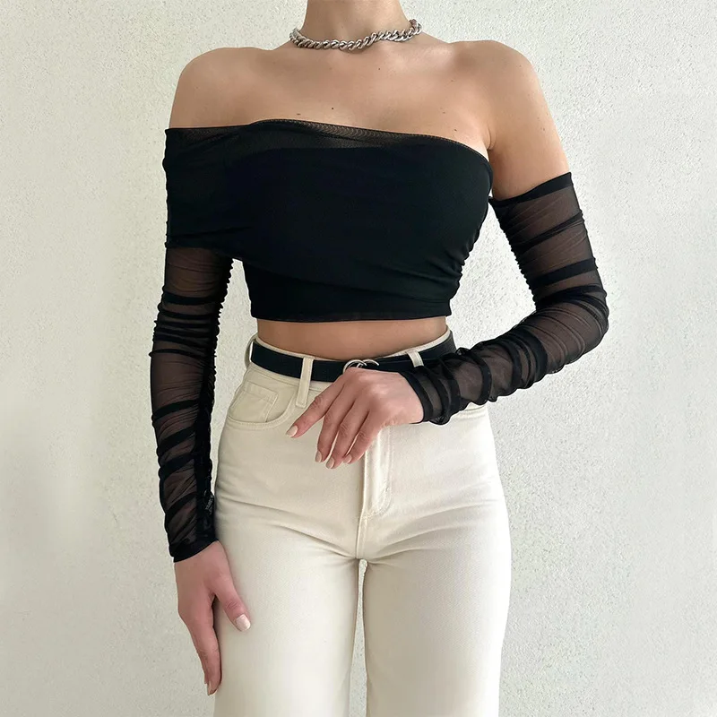 Women Sexy Off Shoulder T-shirt Spring Chic Long Sleeve Slim Fit Crop Top Y2K Vintage Harajuku Solid Tees Elegant Female Clothes
Women Sexy Off Shoulder T-shirt Spring Chic Long Sleeve Slim Fit Crop Top Y2K Vintage Harajuku Solid Tees Elegant Female Clothes