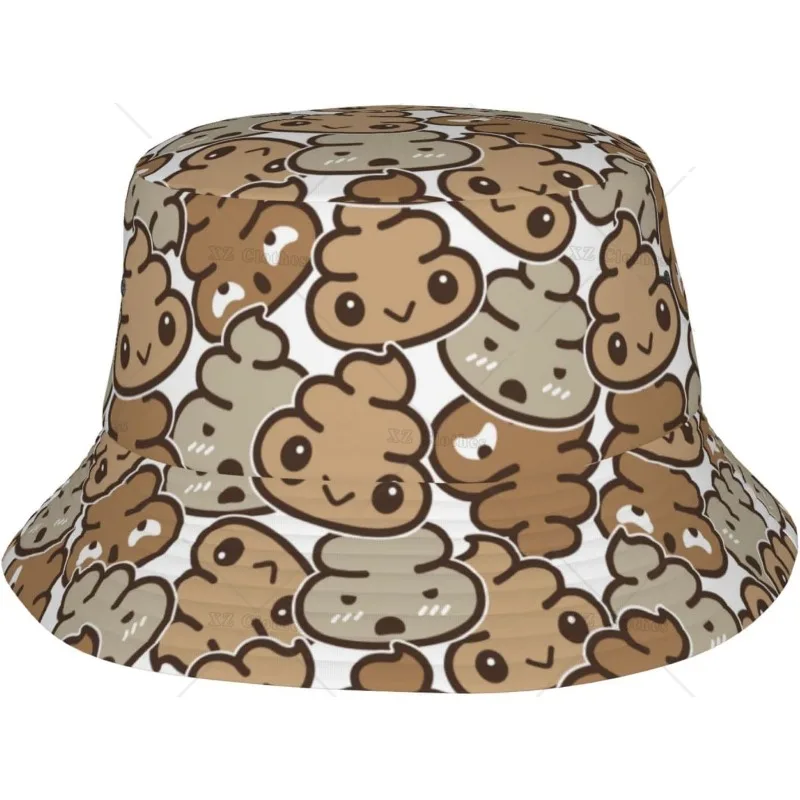 

Cartoon Funny Faeces Bucket Hat for Women Men Teens Beach Outdoor Fashion Packable Sun Cap Fishing Caps for Fisherman