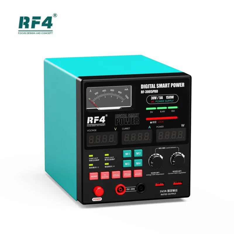RF4 RF-3005D USB DC Regulated Lab Power Supply Adjustable 30V 5A Laboratory RF3005PRO Voltage Regulator Stabilizer Bench Source
RF4 RF-3005D USB DC Regulated Lab Power Supply Adjustable 30V 5A Laboratory RF3005PRO Voltage Regulator Stabilizer Bench Source
