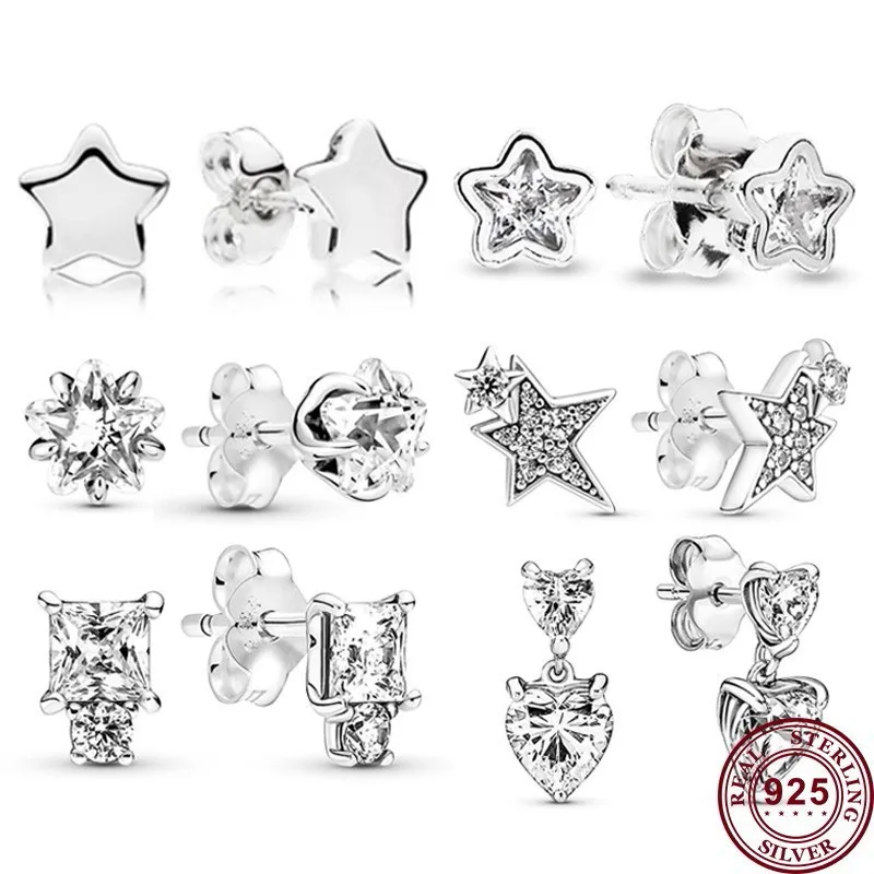 New Hot 925 Silver Eternal Star Exquisite Love Heart Women's Earrings Women's Wedding Gifts High Quality Fashion Charm Jewelry
New Hot 925 Silver Eternal Star Exquisite Love Heart Women's Earrings Women's Wedding Gifts High Quality Fashion Charm Jewelry
