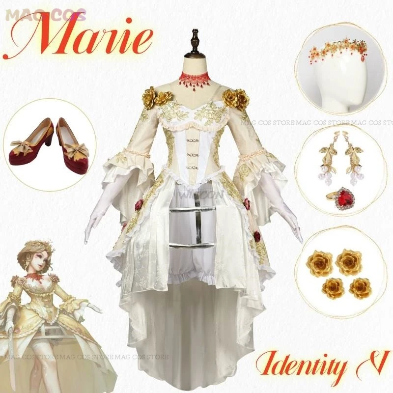 

Marie Anime Game Identity V Cosplay Costume Clothes Shoes Uniform Cosplay Bloody Queen Supervisor Halloween Party Woman Set