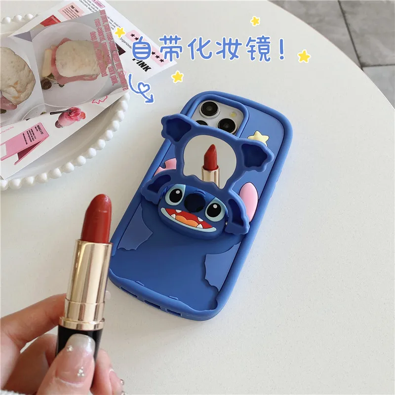 Disney Stitch With makeup mirror Phone Case for iPhone 15 14 13 12 11 Pro Max Disneys Soft silicone toys stitch Cover
Disney Stitch With makeup mirror Phone Case for iPhone 15 14 13 12 11 Pro Max Disneys Soft silicone toys stitch Cover