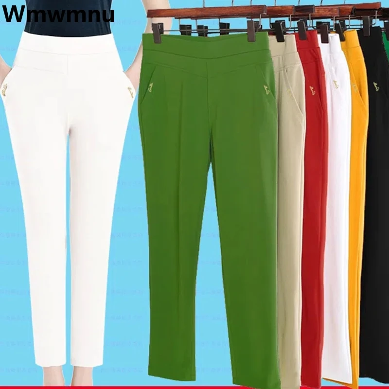 Baggy Ankle-length Straight Pants New Elegant Harem Pantalones Summer Women Broek Fashion Casual Spodnie Stretch Mom's Trousers
Baggy Ankle-length Straight Pants New Elegant Harem Pantalones Summer Women Broek Fashion Casual Spodnie Stretch Mom's Trousers