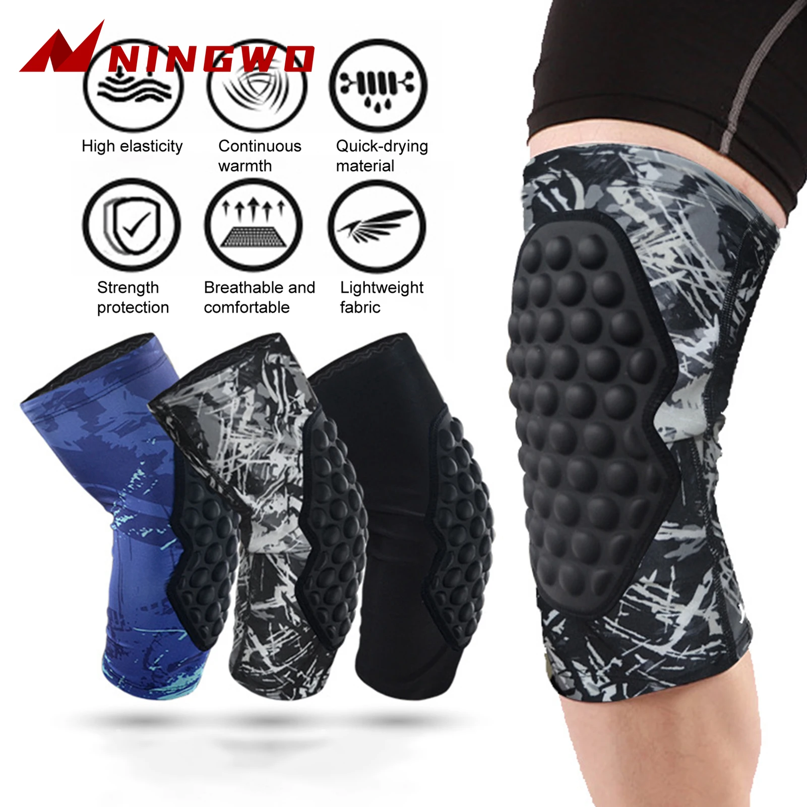 1Pcs Knee Pad High Elasticity Moisture Wicking Quick Dry EVA Anti-collision Non-slip Football Cycling Knee Compression Sleeve
1Pcs Knee Pad High Elasticity Moisture Wicking Quick Dry EVA Anti-collision Non-slip Football Cycling Knee Compression Sleeve