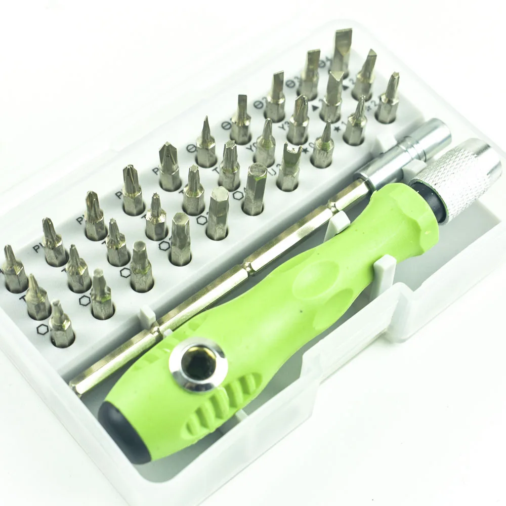 Manual Tool Hand Screwdriver Set 32 In1 Precision Bits With CR-V Material Box Storage 3 Colors For DIY Home Use Repairing
Manual Tool Hand Screwdriver Set 32 In1 Precision Bits With CR-V Material Box Storage 3 Colors For DIY Home Use Repairing
