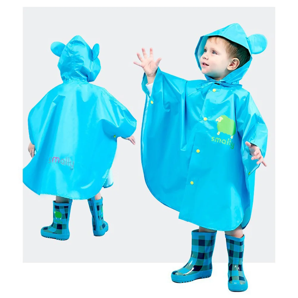 Thicken Rain Poncho Reusable Kids Raincoat Portable Waterproof Raincoat Elastic Sleeve Rainwear for Kids Outdoor (Size S, Blue)
Thicken Rain Poncho Reusable Kids Raincoat Portable Waterproof Raincoat Elastic Sleeve Rainwear for Kids Outdoor (Size S, Blue)