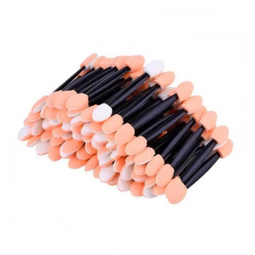 

NewDisposable Dual Sided Eyeshadow Eyebrow Eyeliner Brush Sponge Tipped Oval Makeup Brush Applicator Make up Beauty