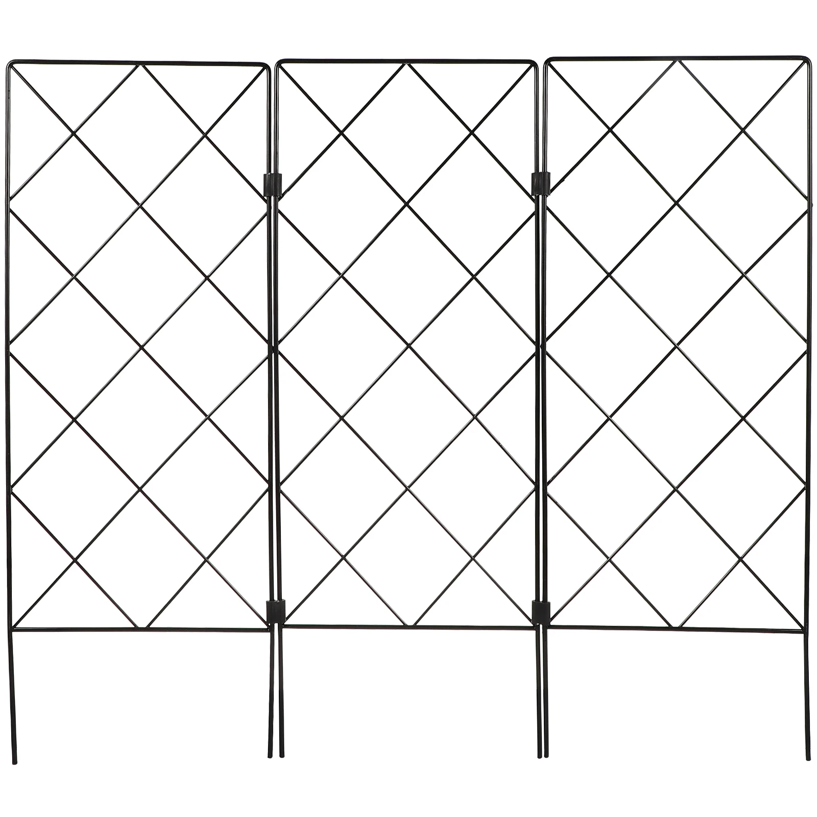 

Garden Trellis Support Wire Lattice Grid Foldable Gardening Support Stand Plant Pillar Climbing Stand Clematis Cucumber