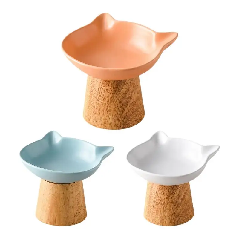 Ceramic Cat Food Bowls Elevated Dog and cat Feeding Bowl with Wooden Stand Pet Tilted Feeding Dish Water container pet supplies
Ceramic Cat Food Bowls Elevated Dog and cat Feeding Bowl with Wooden Stand Pet Tilted Feeding Dish Water container pet supplies