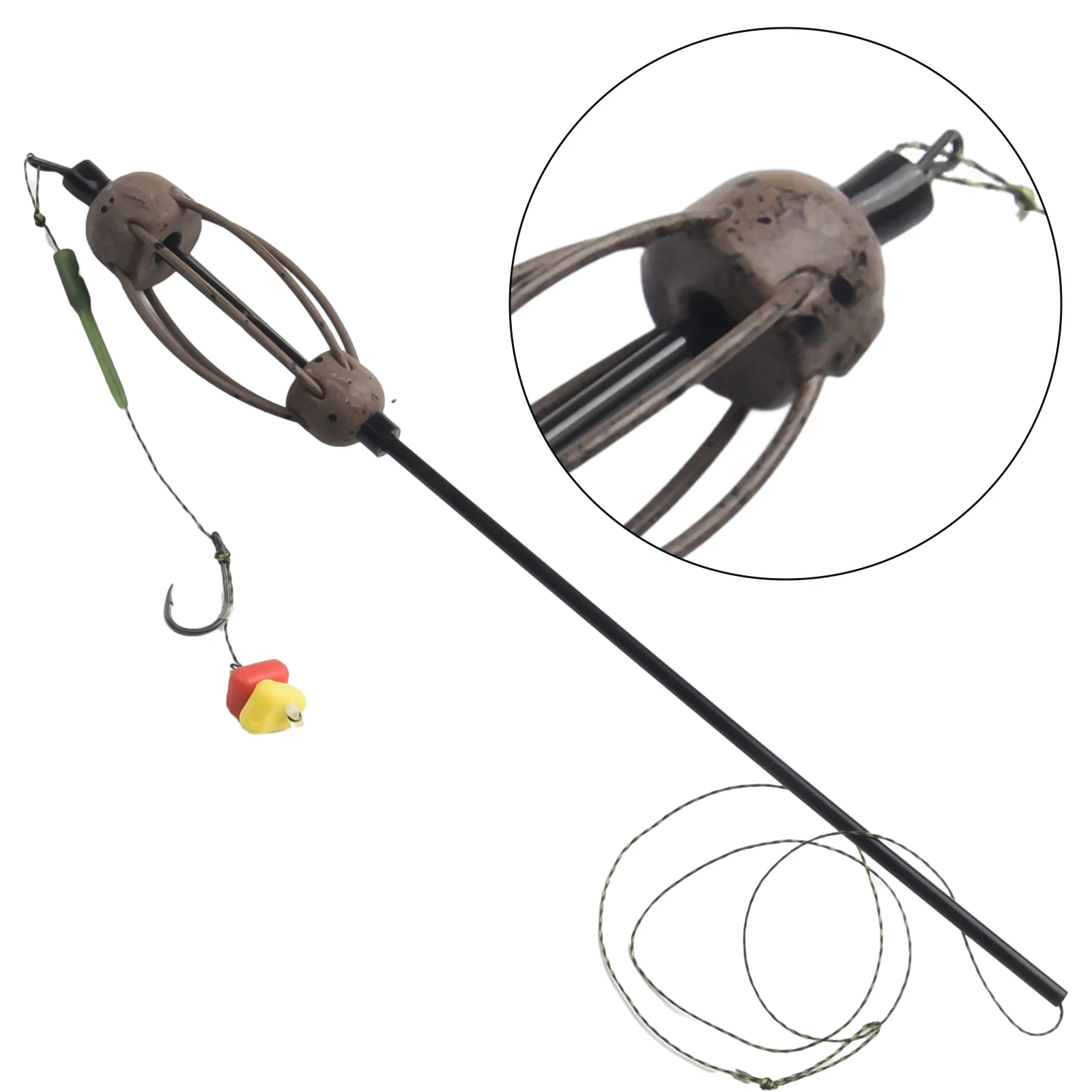Carp Fishing Bait Cage Feeder Line Group Plastic+metal Feeder Hook Sinking Artificial Lure 4# 6# 8# Feeder Tackle Accessories To
Carp Fishing Bait Cage Feeder Line Group Plastic+metal Feeder Hook Sinking Artificial Lure 4# 6# 8# Feeder Tackle Accessories To