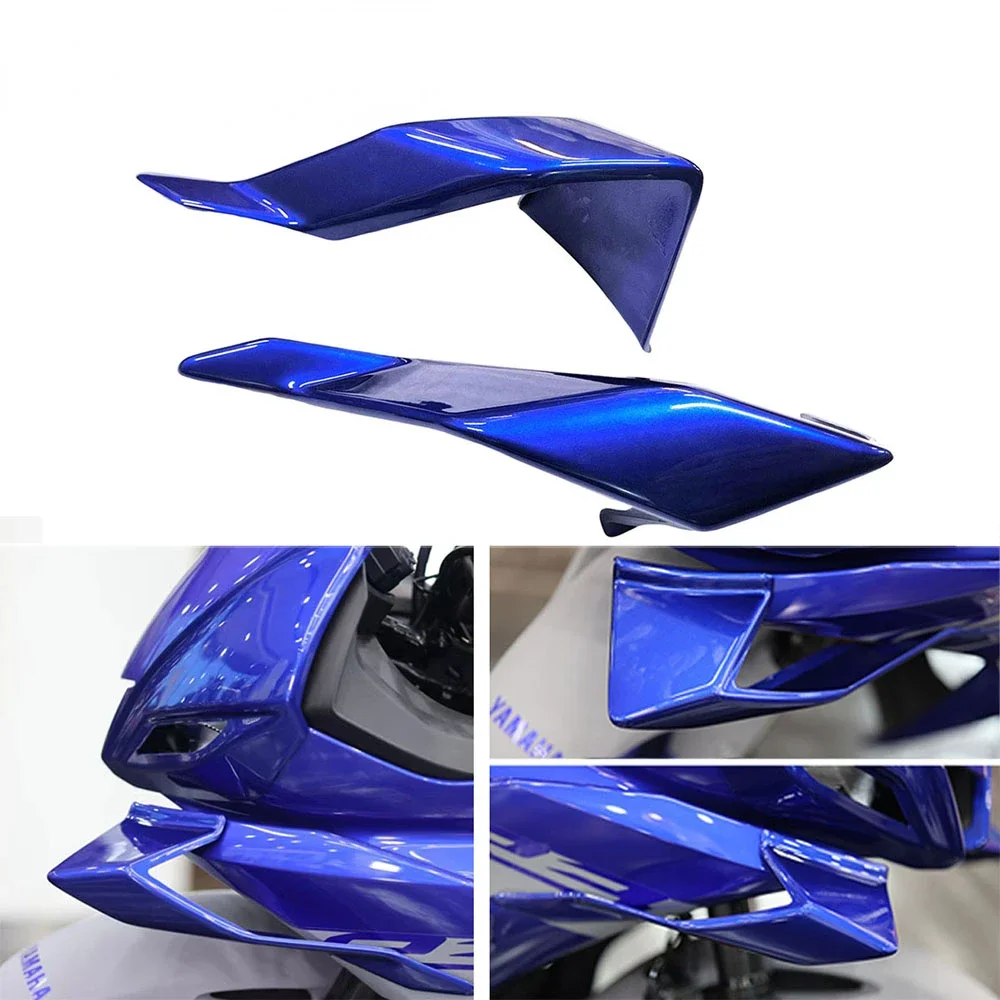 

For Yamaha R25 R3 2022 Motorcycle Left Right Front Pneumatic Fairing Wing Tip Cover Protector 2019-2021 ABS Plastic