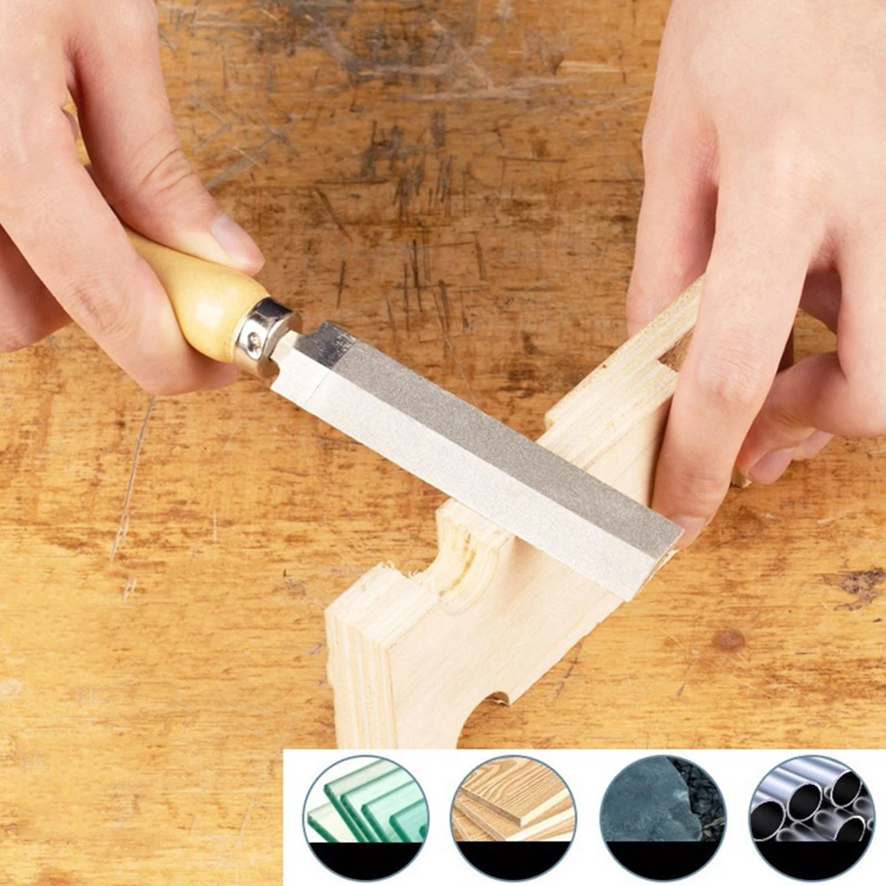 3Inch Diamond Rhombic File High Hardness Wooden Handle Metal Diamond Wood Carving Files Woodworking Grinding Tool
3Inch Diamond Rhombic File High Hardness Wooden Handle Metal Diamond Wood Carving Files Woodworking Grinding Tool