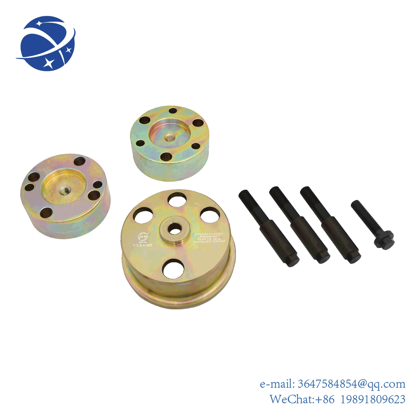 Yunyifor Hino truck engine J8E crankshaft front rear oil seal installation tool
Yunyifor Hino truck engine J8E crankshaft front rear oil seal installation tool