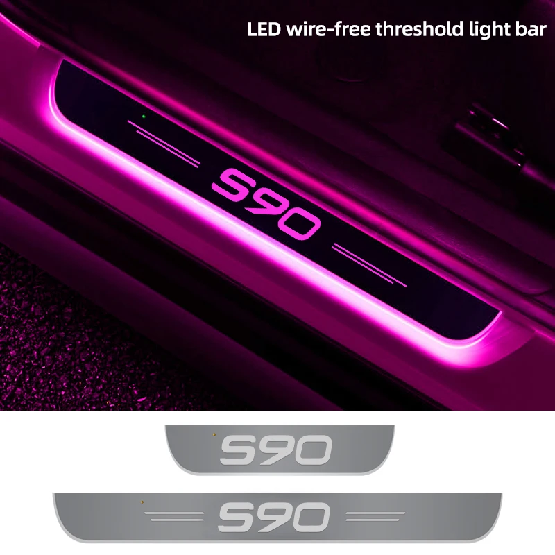 New Wireless LED Car Door Atmosphere Light Laser Lamp For Volvo S90 2017-2021 Auto Decoration Accessories Pedal Protection Strip 
New Wireless LED Car Door Atmosphere Light Laser Lamp For Volvo S90 2017-2021 Auto Decoration Accessories Pedal Protection Strip