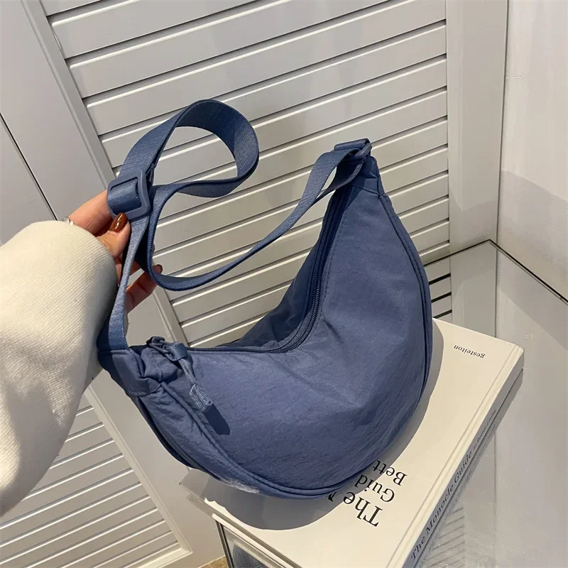 

Casual Nylon Hobos Crossbody Bag for Women Designer Shoulder Bags Large Capacity Tote Lady Travel Shopper Bag Female Purses 2023