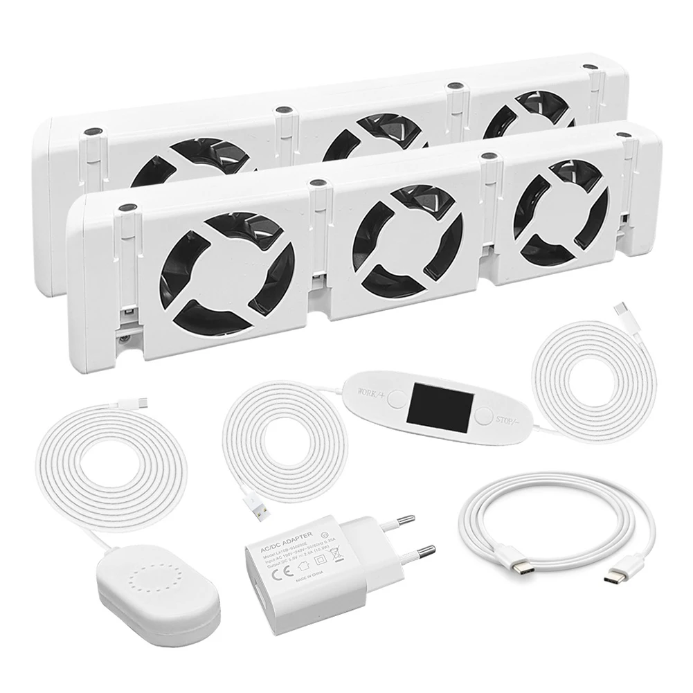 2pcs Smart Radiator Fan 100-240V 50/60Hz AC 350MA Booster Extension Set Ventilator Fan Universal Promote Hot Air Circulation
2pcs Smart Radiator Fan 100-240V 50/60Hz AC 350MA Booster Extension Set Ventilator Fan Universal Promote Hot Air Circulation