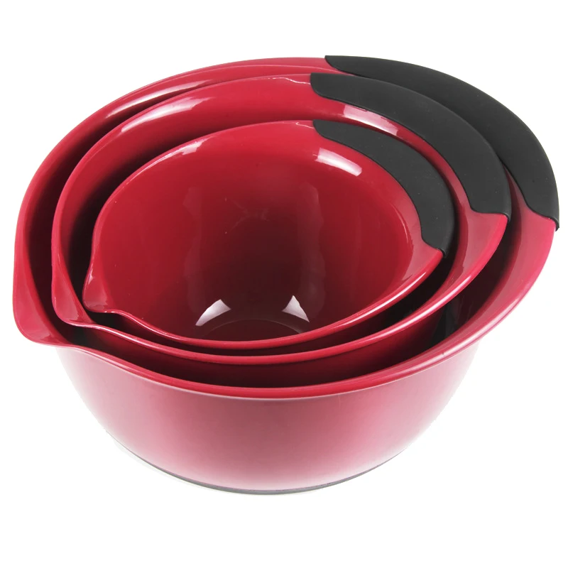 Mixing Bowls, Slip Resistant Bottom, Includes 5 Qt, 3 Qt, And 1.5 Quart Nested Bowl, 3 Piece Set
Mixing Bowls, Slip Resistant Bottom, Includes 5 Qt, 3 Qt, And 1.5 Quart Nested Bowl, 3 Piece Set