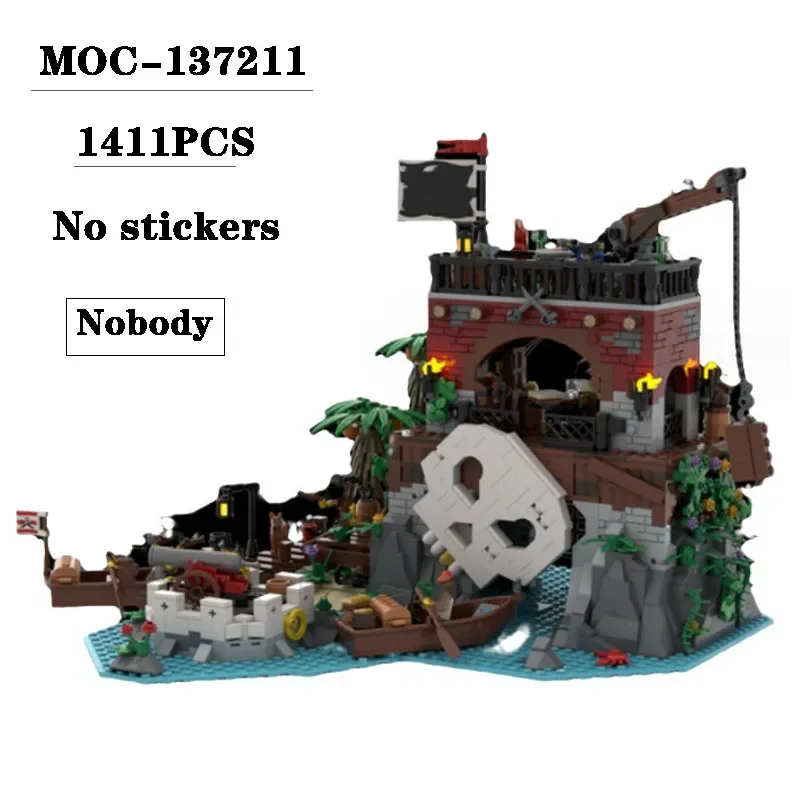 

New MOC-137211 Castle Model Building Scene 1411PCS Adult and Children's Puzzle Education Birthday Christmas Toy Gift Decoration