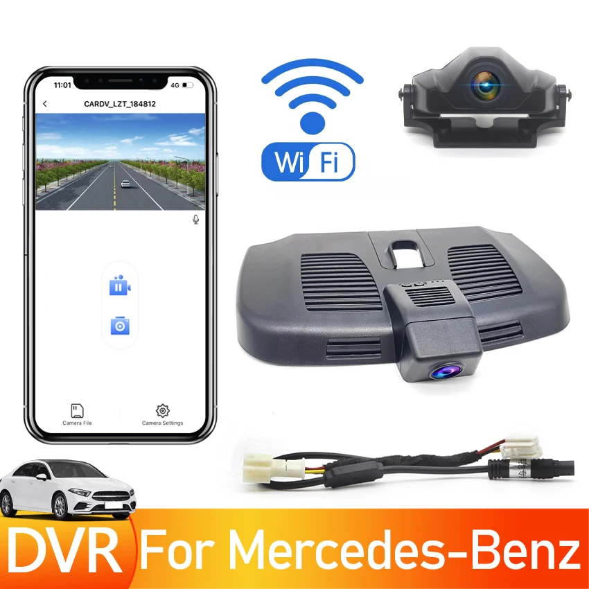 

Plug and play Car DVR WIFI Video Recorder UHD Dash Cam Camera For Mercedes-Benz W447 Vito Viano Valente Metris V Class V200 V260