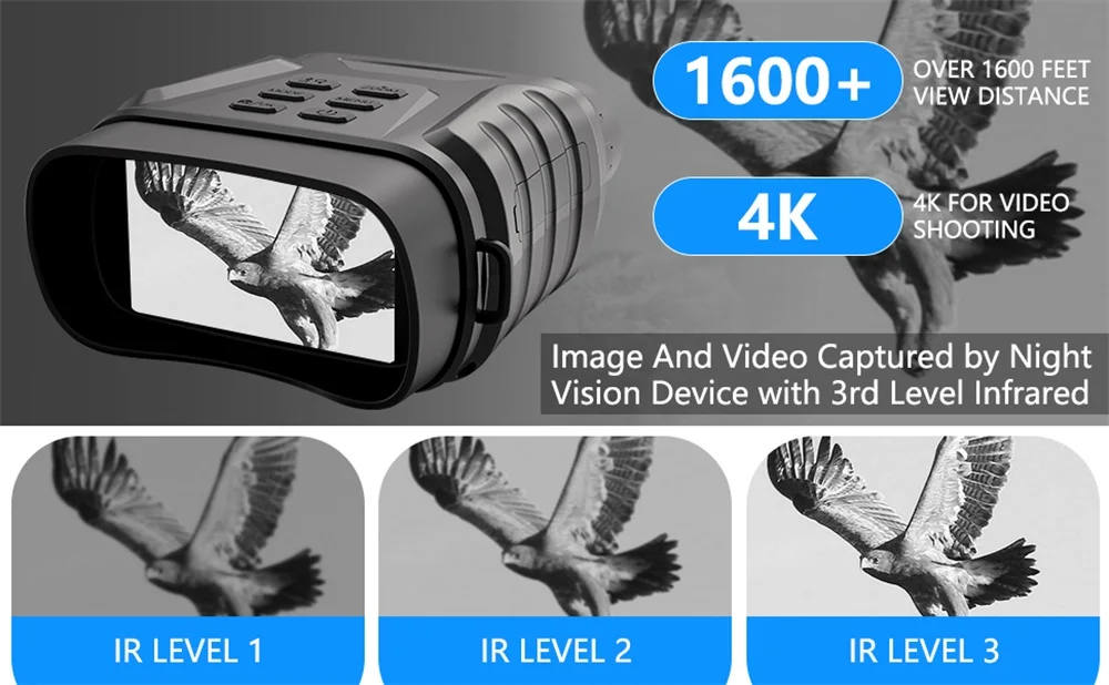 Binocular de visión nocturna infrarroja 4K UHD binoculares digitales profesionales para caza Camping 11 Binocular de visión nocturna infrarroja Binocular de visión nocturna infrarroja 4K UHD binoculares digitales profesionales para caza Camping » Binocular de visión nocturna infrarroja