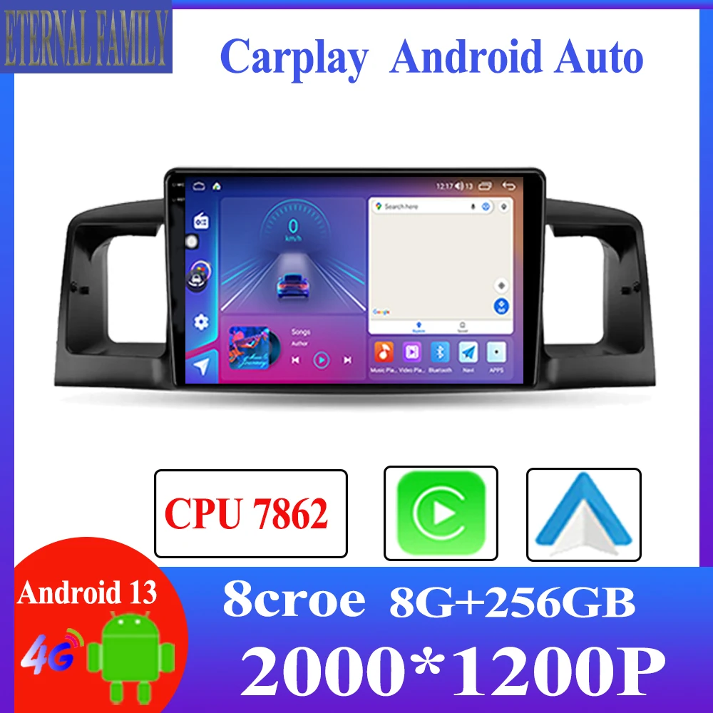Автомобильная Мультимедийная аудиосистема Qualcomm Snapdragon для TOYOTA Corolla E120 2007 - 2013 для BYD F3 1 2005 - 2013 Android навигация Carplay
Автомобильная Мультимедийная аудиосистема Qualcomm Snapdragon для TOYOTA Corolla E120 2007 - 2013 для BYD F3 1 2005 - 2013 Android навигация Carplay
