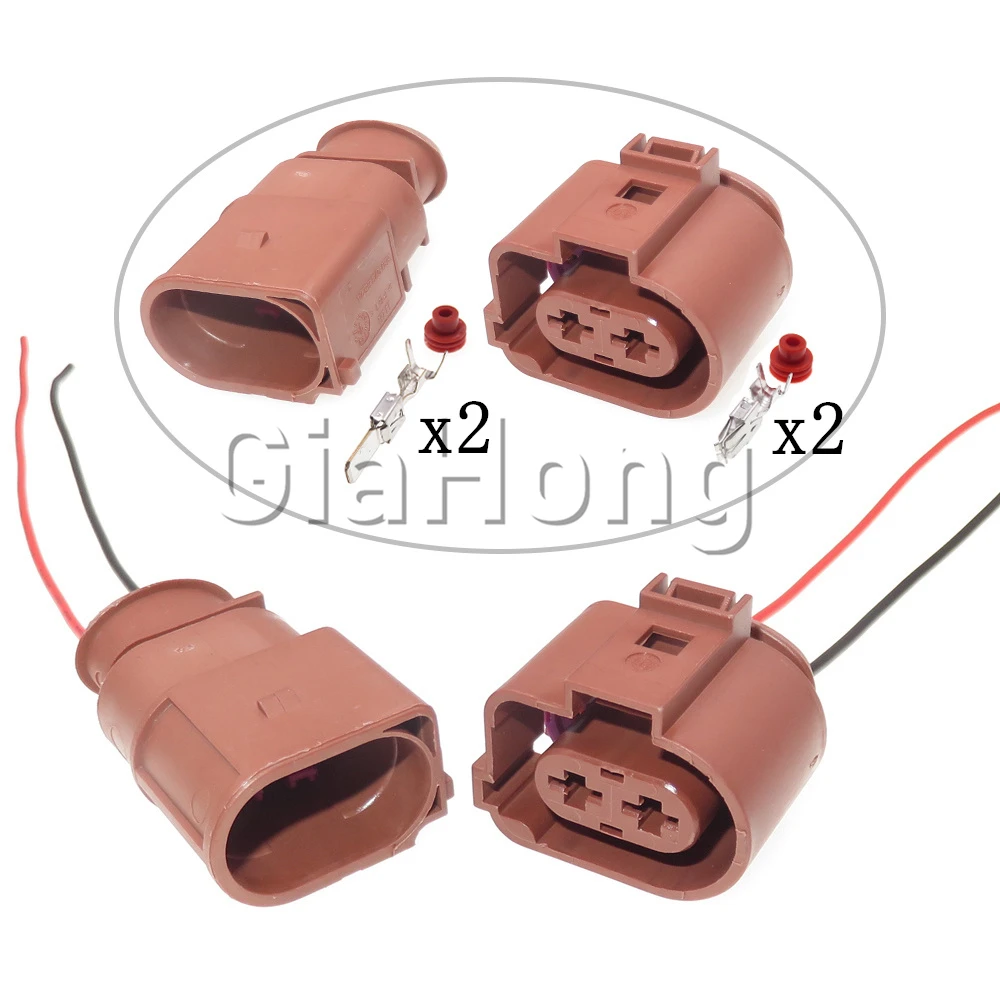 1 Set 2 Ways Starter Parts 3B0973852A 3B0973752A Car Electronic Fan Electric Cable Socket For Audi Automobile Sealed Connector
1 Set 2 Ways Starter Parts 3B0973852A 3B0973752A Car Electronic Fan Electric Cable Socket For Audi Automobile Sealed Connector