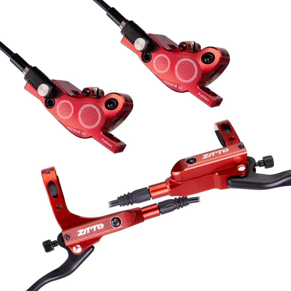 Bicycle Disc Hydraulic Brake 4 Colour 4 Pushes Piston 1 Pair 800mm Front Right Aluminum Alloy Sporting Durable
Bicycle Disc Hydraulic Brake 4 Colour 4 Pushes Piston 1 Pair 800mm Front Right Aluminum Alloy Sporting Durable