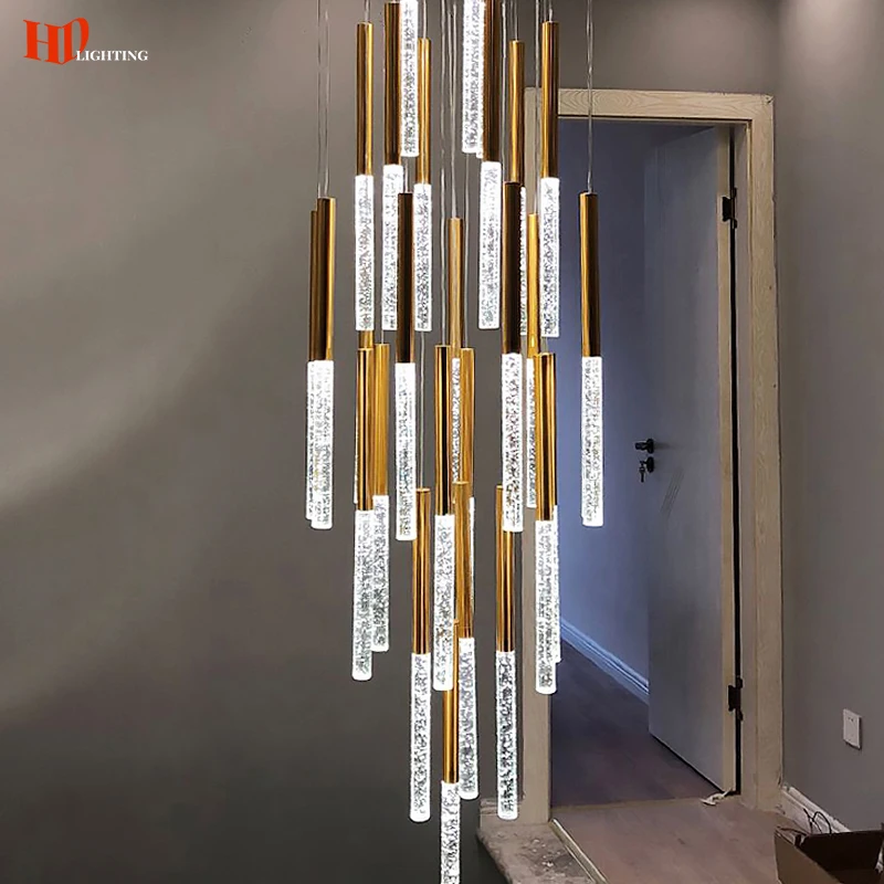 Современные Блестящие люстры, золотистые светильники в стиле лофт, лестницы для внутреннего освещения, дуплексные лестницы для гостиной, столовой, оригинальная художественная лампа
Современные Блестящие люстры, золотистые светильники в стиле лофт, лестницы для внутреннего освещения, дуплексные лестницы для гостиной, столовой, оригинальная художественная лампа