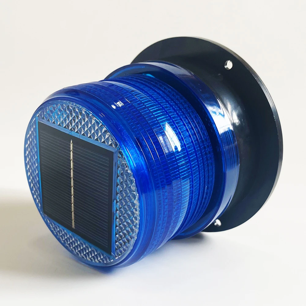 

LED Solar Powered Blue Warning Light with Magnet Wireless Battery Strobe Beacon Truck Car Waterproof Night Sensor Safety Lamp