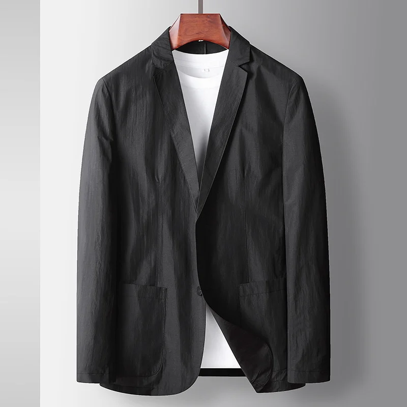 Casual Top Spring Quality Brand Blazers for Men 100% Nylon Light and Thin Iron-free Slim Fit Suit Fashion Mens Clothing 2023
Casual Top Spring Quality Brand Blazers for Men 100% Nylon Light and Thin Iron-free Slim Fit Suit Fashion Mens Clothing 2023