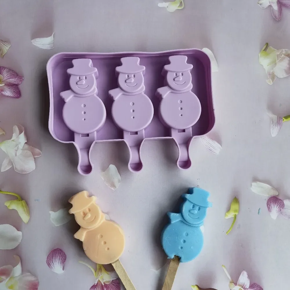 Cartoon Snowman Ice Cream Silicone Mold DIY Dessert Popsicle Ice Cream Mold Ice Grid Making Summer Party Supplies
Cartoon Snowman Ice Cream Silicone Mold DIY Dessert Popsicle Ice Cream Mold Ice Grid Making Summer Party Supplies