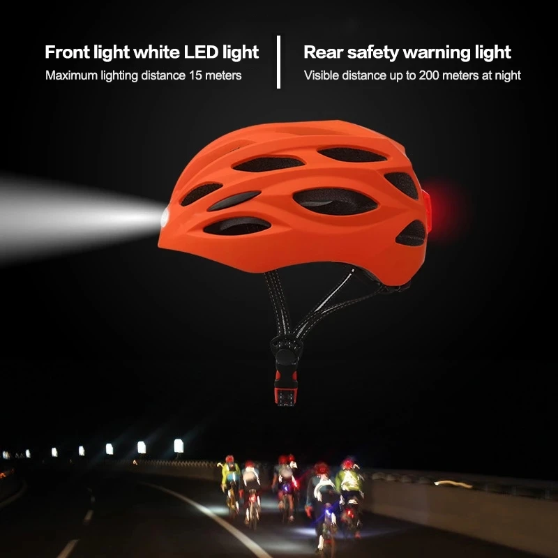 Фото Велосипедный шлем с зарядкой от USB СВЕТОДИОДНЫЙ светильник кой  Спорт | Велосипедный шлем (1005003139783005)