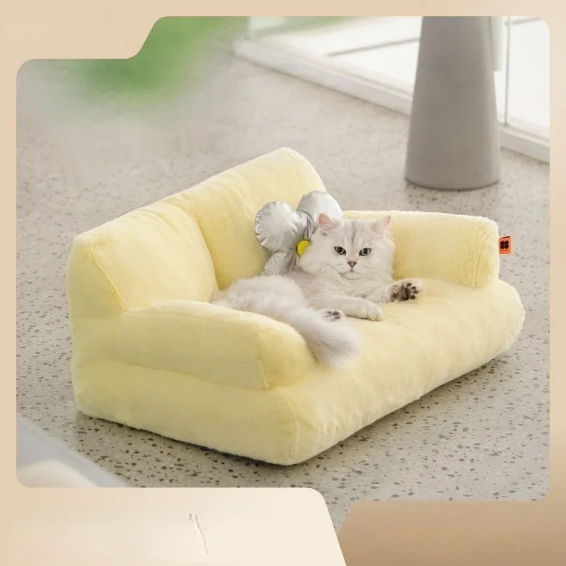 

Meow Hu Wang Ye, большая кровать для кошек, кровать для домашних животных, диван для кошек, зимнее теплое гнездо для собак, товары для домашних животных