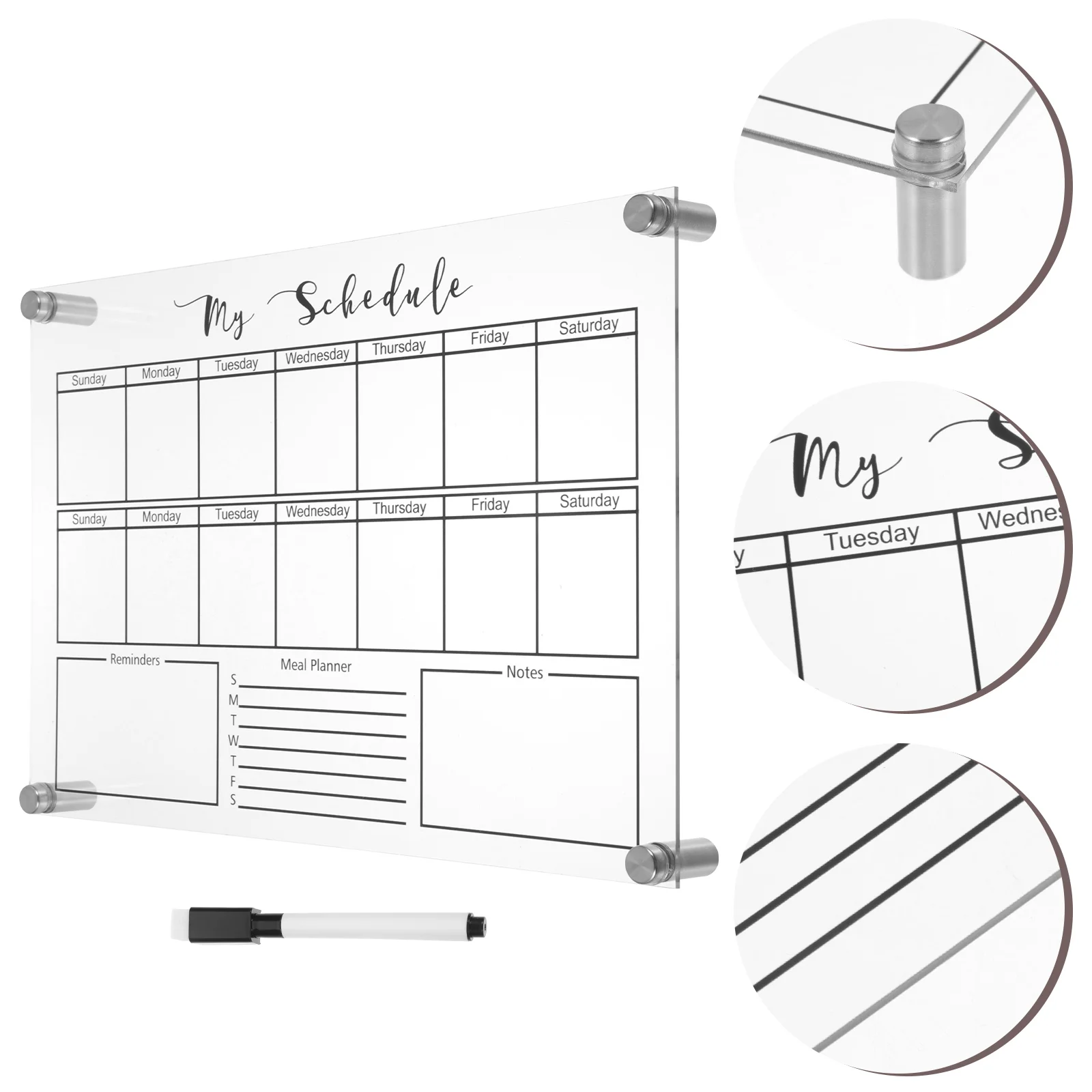Glass Fridge Small Dry Erase Board Desktop Dry Erase Board Hanging Whiteboard Weekly planner magnetic Chalkboard Acrylic
Glass Fridge Small Dry Erase Board Desktop Dry Erase Board Hanging Whiteboard Weekly planner magnetic Chalkboard Acrylic