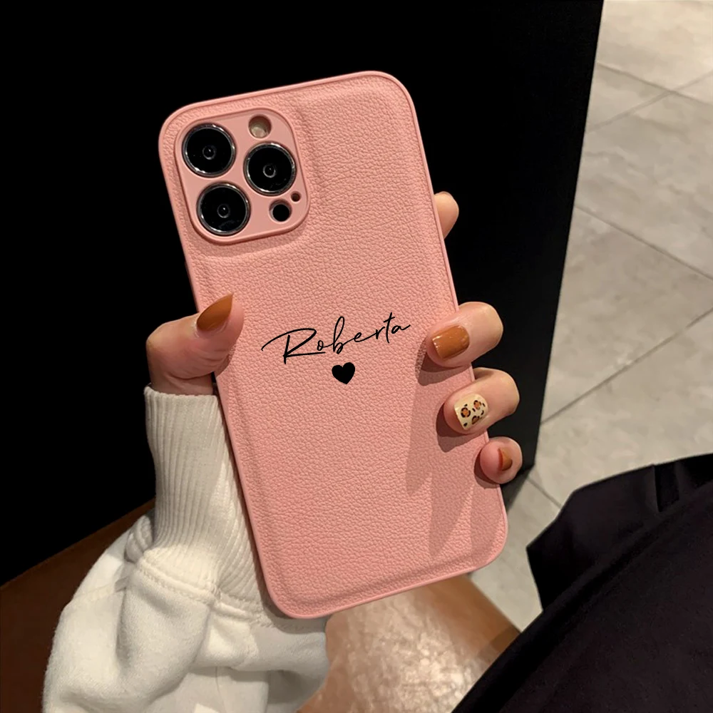 Customized Personalized Cursive Name Phone Case For iPhone 13 12 11 Pro Max X XS XR 7 8 Plus Leather Protective Back Cover
Customized Personalized Cursive Name Phone Case For iPhone 13 12 11 Pro Max X XS XR 7 8 Plus Leather Protective Back Cover