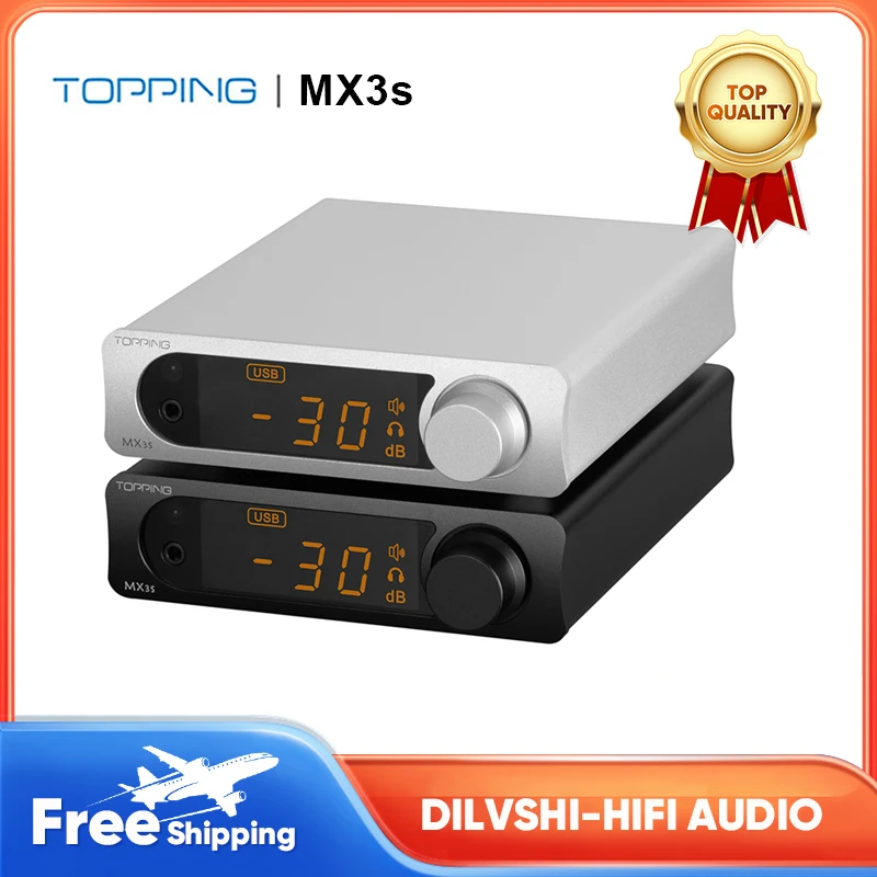 TOPPING MX3s MINI DAC headphone amplifier power amplifier Support USB/optical/coaxial/Bluetooth input Speaker Subwoofer output
TOPPING MX3s MINI DAC headphone amplifier power amplifier Support USB/optical/coaxial/Bluetooth input Speaker Subwoofer output