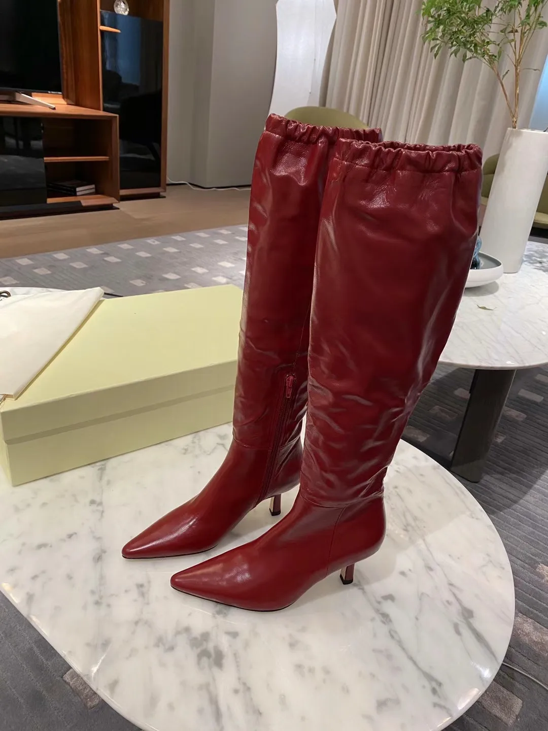 Zipper Elastic Knee High Boots Women Thin Heel Pointy Toe Long Boots Fashion Mujer Chelsea Autumn Slip on Shoes
Zipper Elastic Knee High Boots Women Thin Heel Pointy Toe Long Boots Fashion Mujer Chelsea Autumn Slip on Shoes