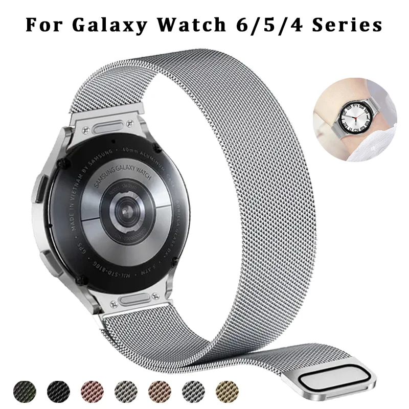 

20mm Band For Samsung Galaxy Watch 6/5/4/Classic 47mm 43mm 40mm 44mm Milanese Loop Bracelet correa Galaxy Watch 5 pro 45mm Strap